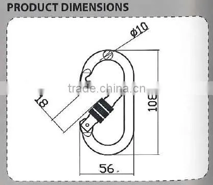 Wholesale Wire Gate Carabiner Clips Mountaineering Carabiner Hook
