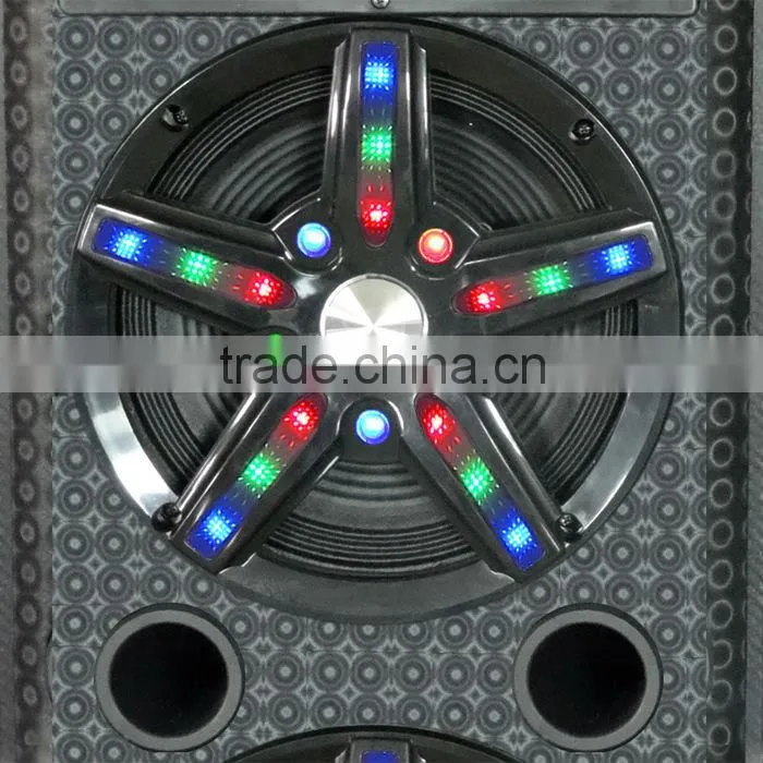 2014 most popular dual 12 inch big power speaker with dvd,eco power speakers for sale
