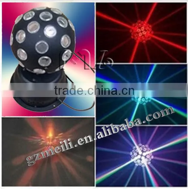 2015 Lowest price rolling RGB Magic crystal christmas balls light