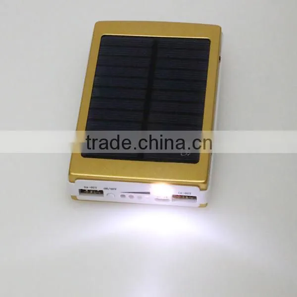 12000mAh Solar Power Bank Charger for Smartphone
