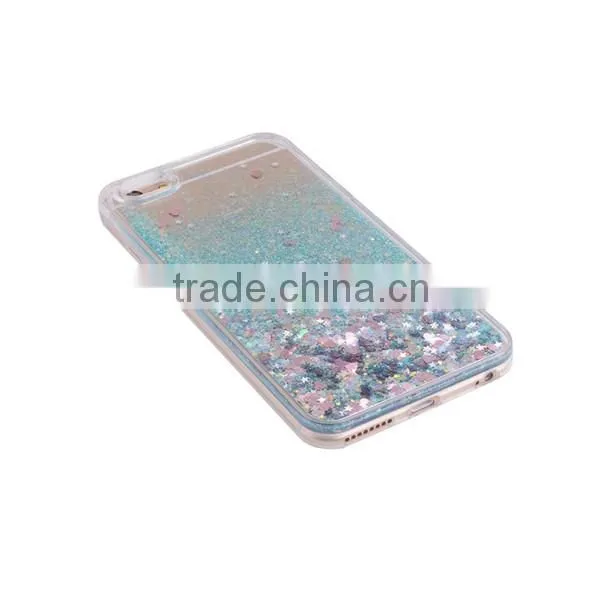 transparent quicksand mobile phone cases