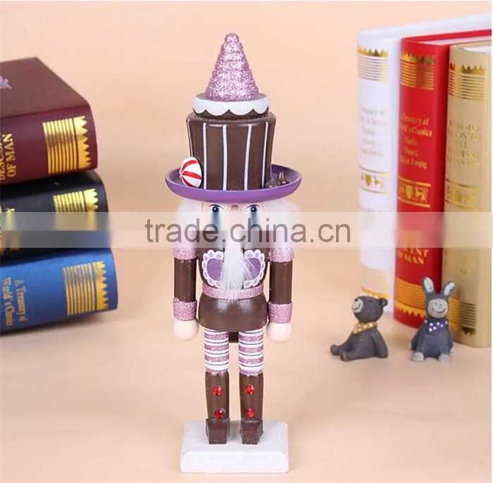 Cute wooden christmas nutcracker figurines