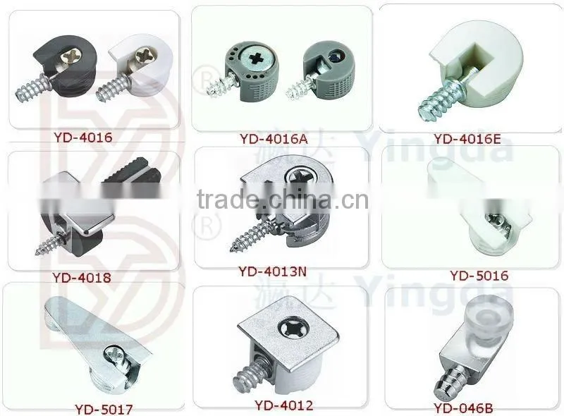 Square Quad Play Screw Shelf Supports for Furniture