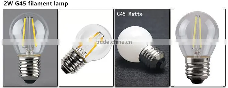 Certificate Approved COB Filament Led Bulb G45