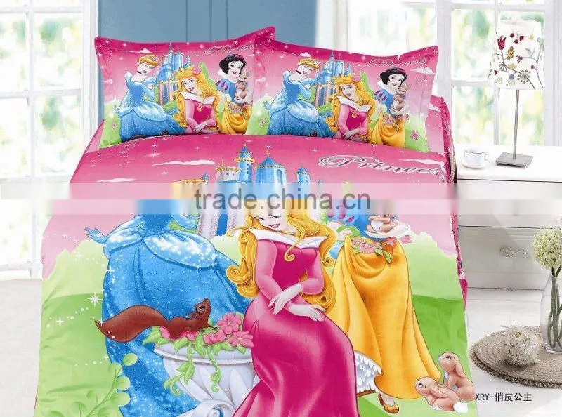 100%cotton bedding set,cartoon duvet cover,snow white