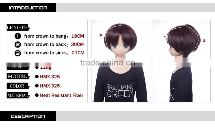 synthetic custome cosplay wigs