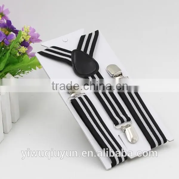 Stripe Suspenders For Boys Girls Clip-on Elastic Braces Kids Baby striped Suspenders Children Accessories 14 Colors 2.5*65cm