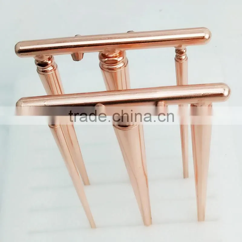ABS water rose gold plating processing cosmetic plastic vacuum plating processing plating 24 k gold plating processing