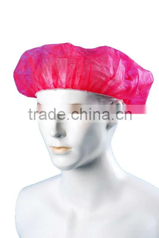 12g non-woven fabric disposable red surgical mop cap