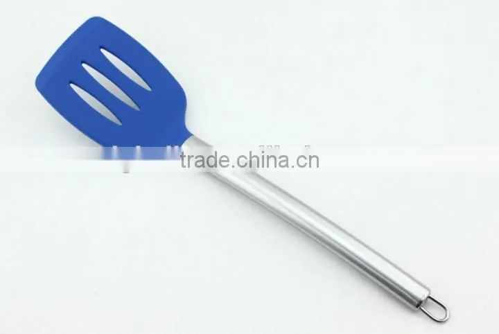 Silicone Kitchen Utensil 6 Piece Cooking Tools With Stainless Steel Handle