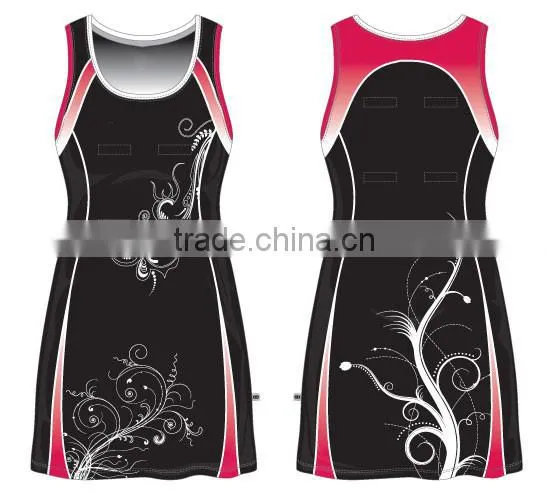 Cheap full sublimation netball dress
