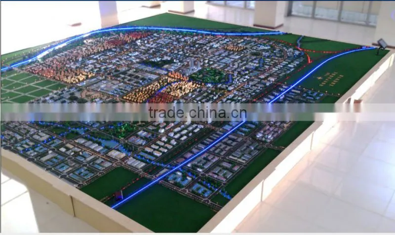 Building Scale Model for urban planning in 1/550