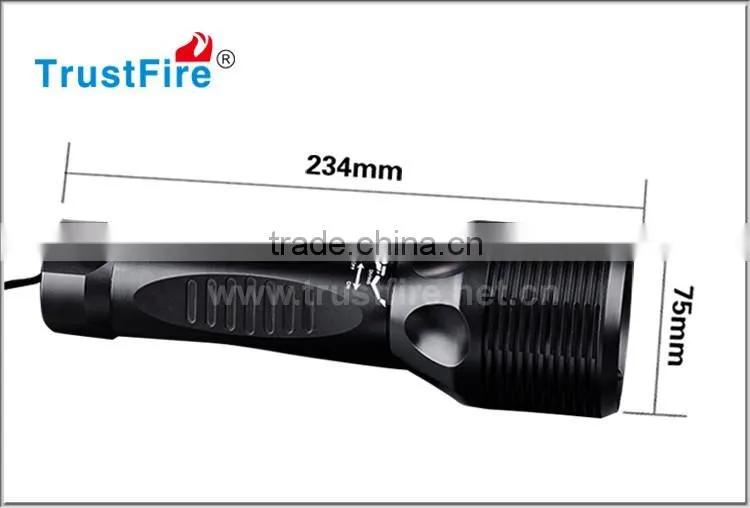 TrustFire DF005 8.4V diving torch, 5*Cree XM-L 2 leds aluminum flashlight, 2300LM IPX6 underwater 100M waterproof flash torch