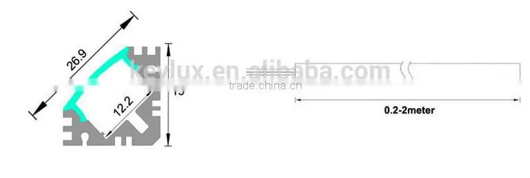Putting Strip width 12.2MM 12V Trigon Aluminum Profile 5630 Rigid Led Strip