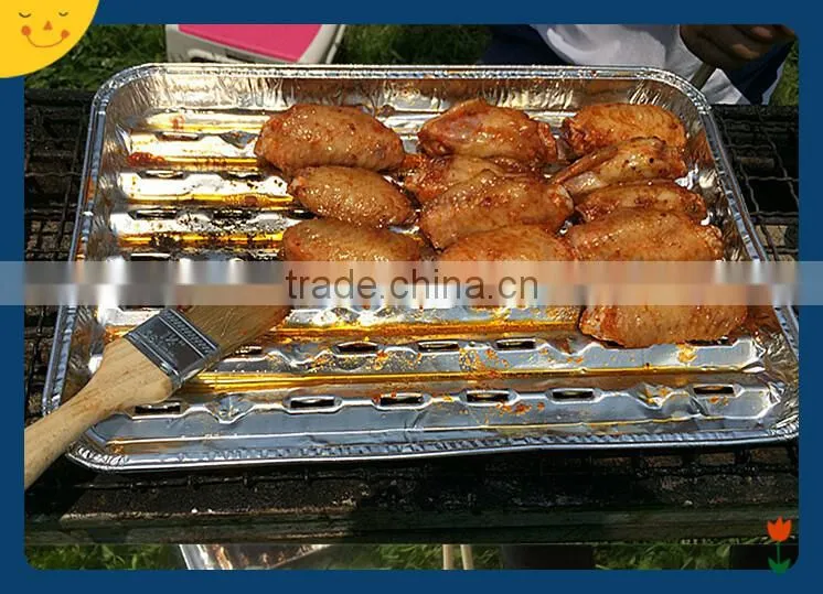 Disposable Aluminium foil food container for BBQ