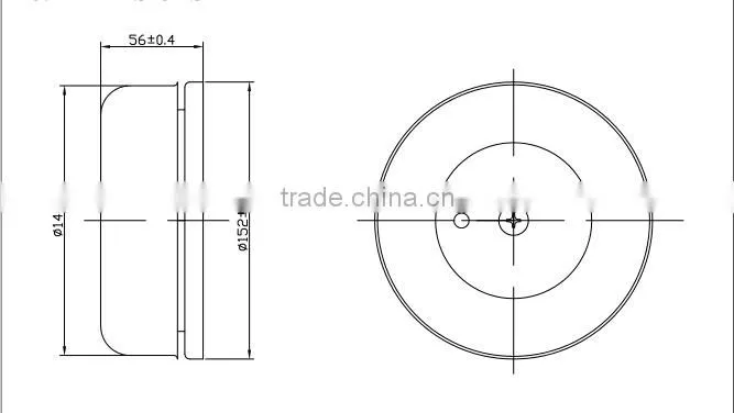 hot sales round shape good quality red alarm siren