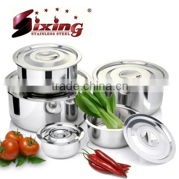 Thai Style 10pcs Stainless Steel Hotel Cookware