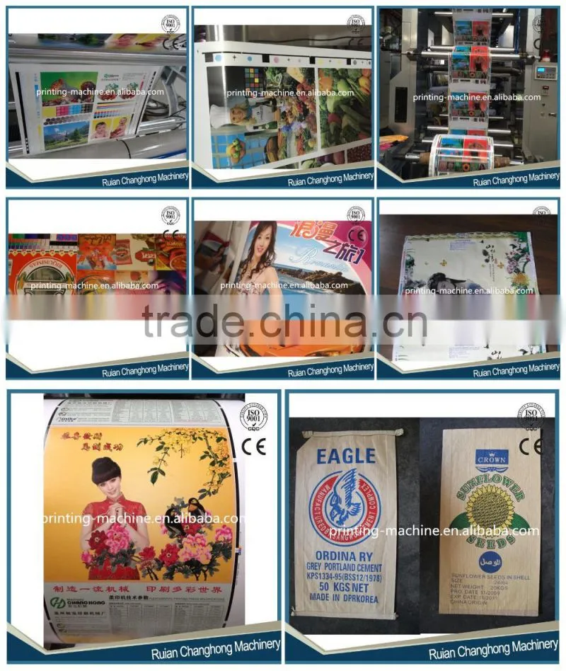 Changhong 6 Color Roll Kraft Paper Flexo Printing Machine