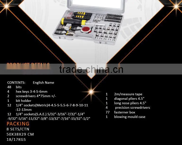 164Pcs Hardware Tool Kit,Professional Repair Tool Set