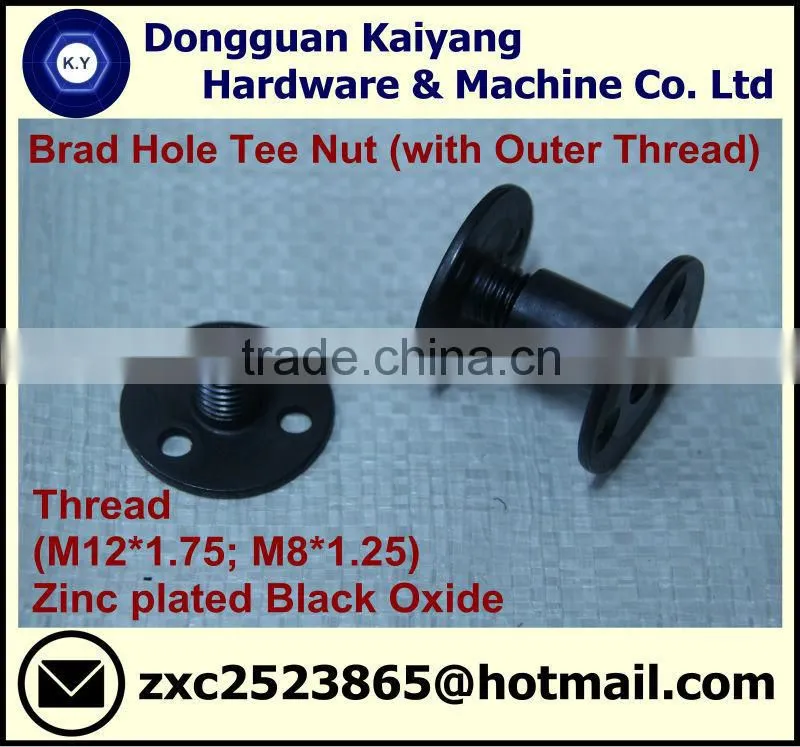 4 Prongs Tee Nut; T Nut (Half Threaded) for furniture; M5, M6, M8, M10