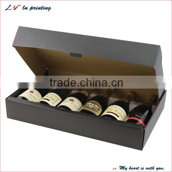 high quality 6 bottle wine box made in shanghai