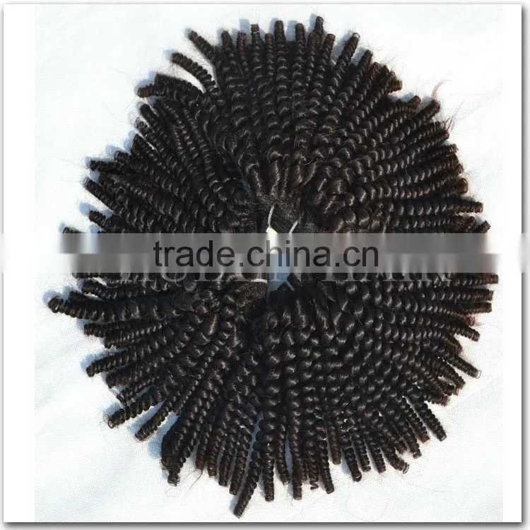 Afro Kinky Curly Human Hair weave Blonde Hair 16inches Peruvian