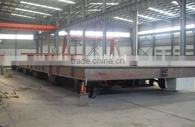 KPX 50t loading railway trolley with platform table