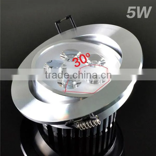5W Aluminum LED Einbauspot quadratisch 3000K