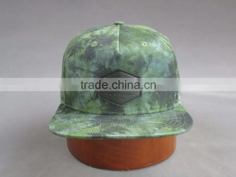 Customed 5- panel cotton twill Snapback Hat