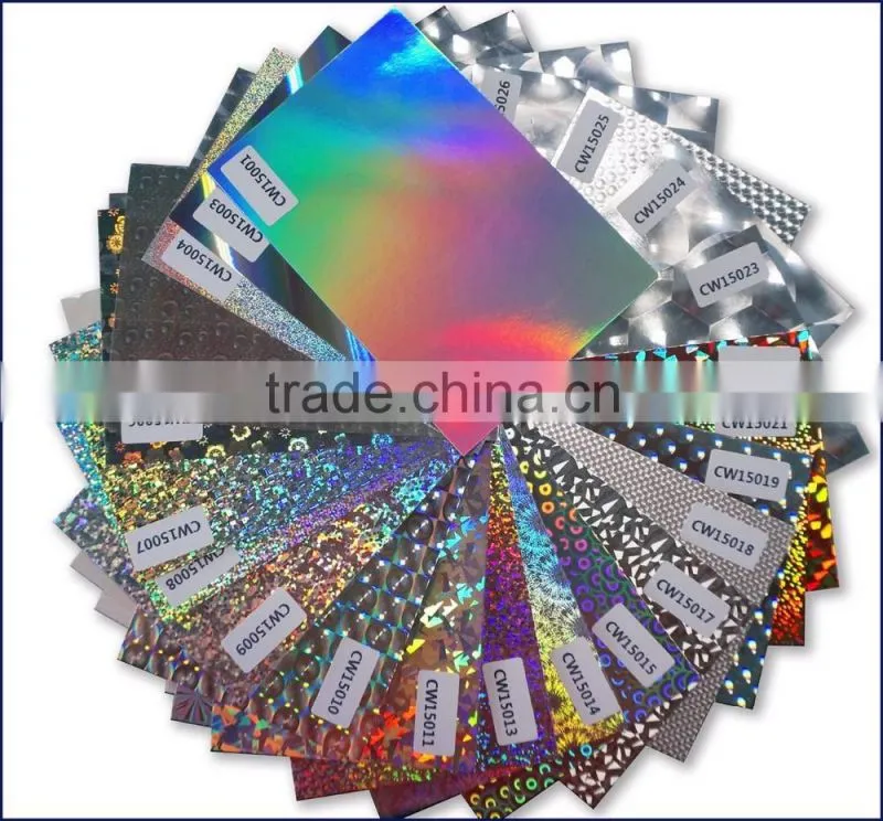seamless rainbow hologram hot stamping foil