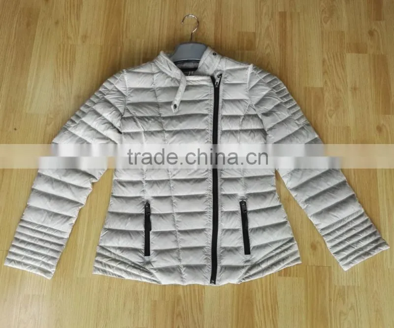 2017 New design women dirty wash down jacket