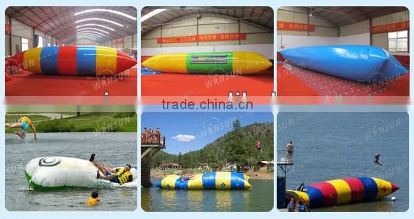 Customized the most execting inflatable water launch pad