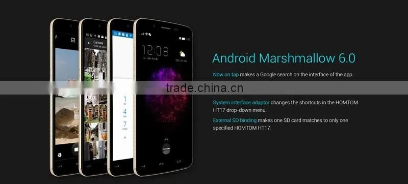 HOMTOM HT17 4G Smartphone 64bit MTK6737 Quad Core Android 6.0 5.5 inch HD