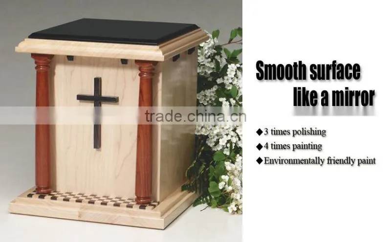 JS-URN977 newly designed wood adult urn with good quality