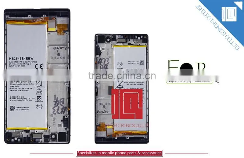 Chinese Brand Phone Spare Parts Retina LCD With Digitizer Assembly For HUAWEI Ascend P7