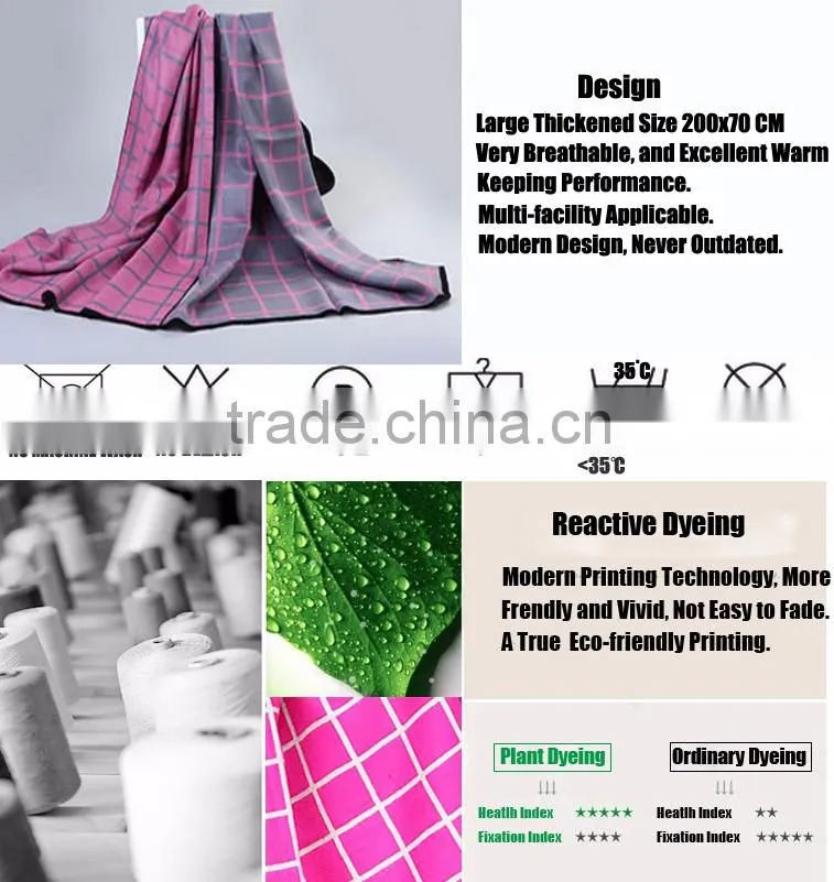 China Red Tartan Grid Plaid Shawl Pashmina Poncho Scarf for Ladies Girls Winter Late Autumn