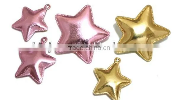 Embossed Christmas gifts/star embossed pendants/hot sales embossed patch