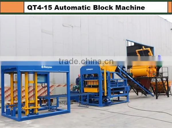 automatic concrete paver block machine