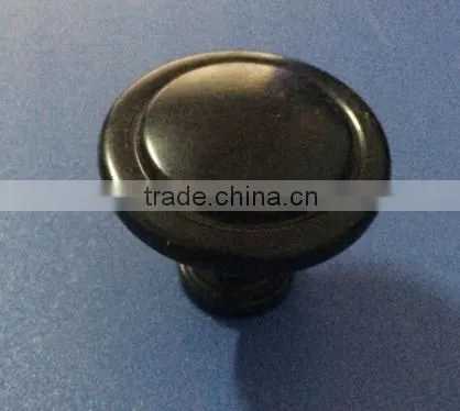 matt black round type zinc alloy furniture kitchen cabinet knob & handle