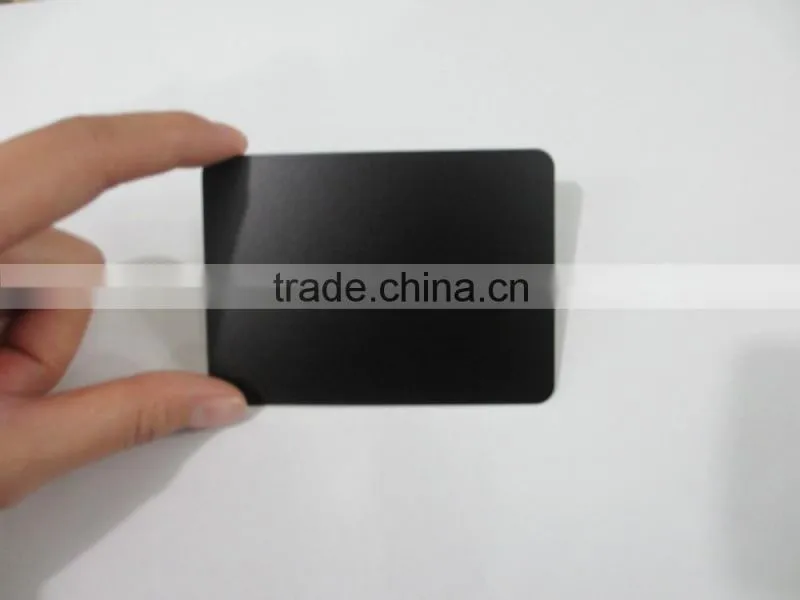 China welcomed high quality metal anodized aluminum metal black card