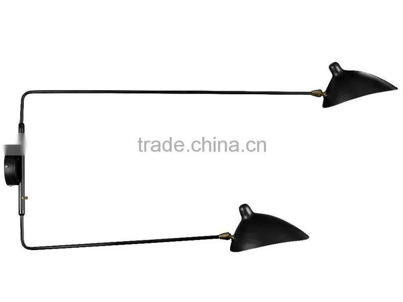 Manufacturer's Premium Serge Mouille Two-arm Sconce Modern Home Wall Lamp Office Wall Light
