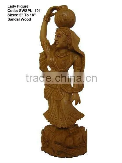 Sandalwood Carving Craft handmade statues figurine promotion gift, personal gift, home decoration