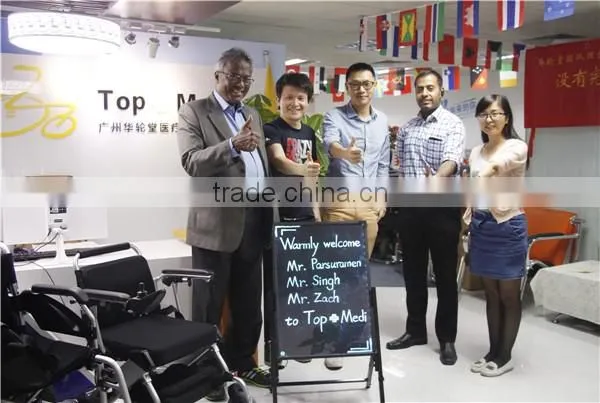 Hot Sale Cheap Folding manual steel Wheelchair for handicapped(809)