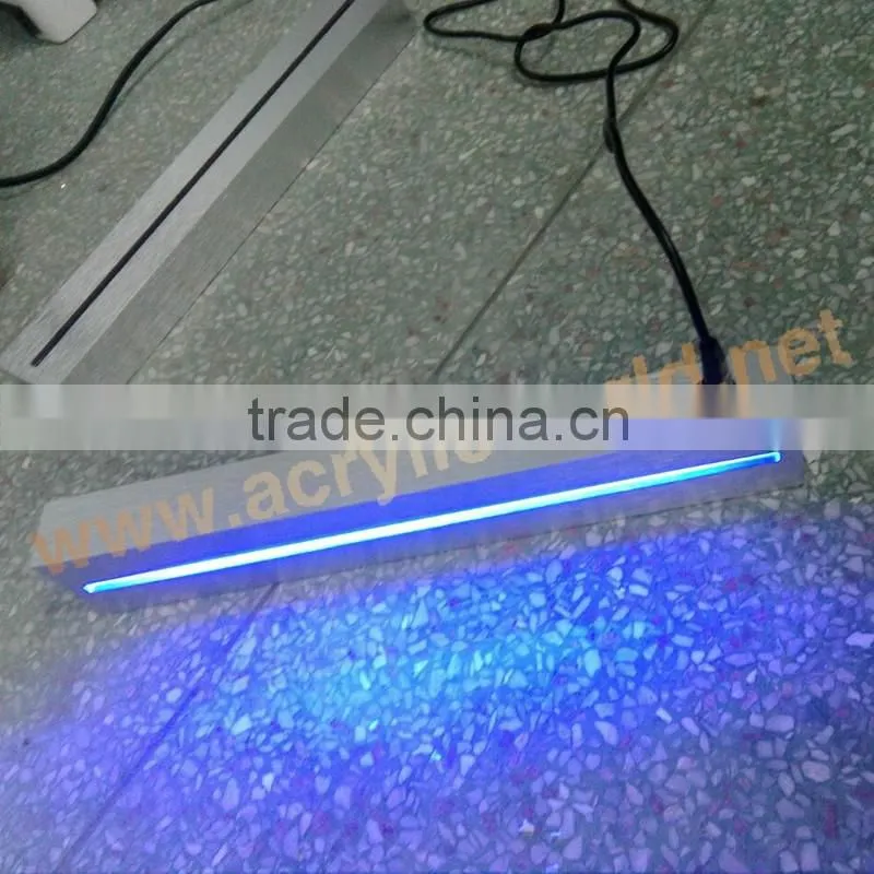 RGB LED lighted sign base acrylic RGB LED LOGO sign / base LED edge lit sign base