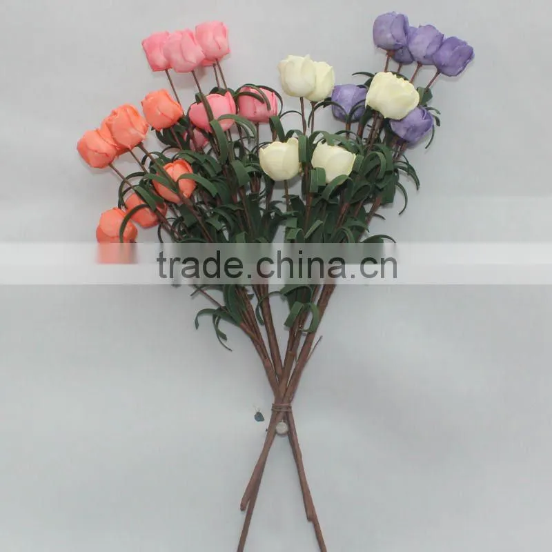 Artificial Plastic Vase Flower For Home Decoration
