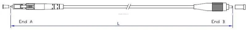 High quality China-made LC UPC-FC UPC Simplex Fiber optic patch cord
