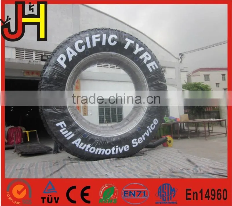 2016 Customized advertising inflatable tire, inflatable tire model for sale