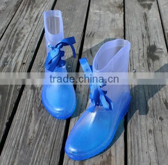 Korean Style Vogue Adult Galoshes Women Fashion Rainboots,PVC Rainshoes
