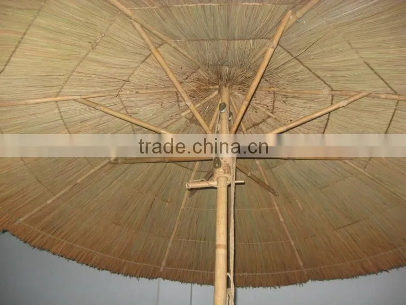 CHEAP THATCH UMBRELLA/SEAGRASS UMBRELLA/PALM LEAF UMBRELLA & ROLLS - VIETNAM - candy@gianguyencraft.com (MS CANDY)