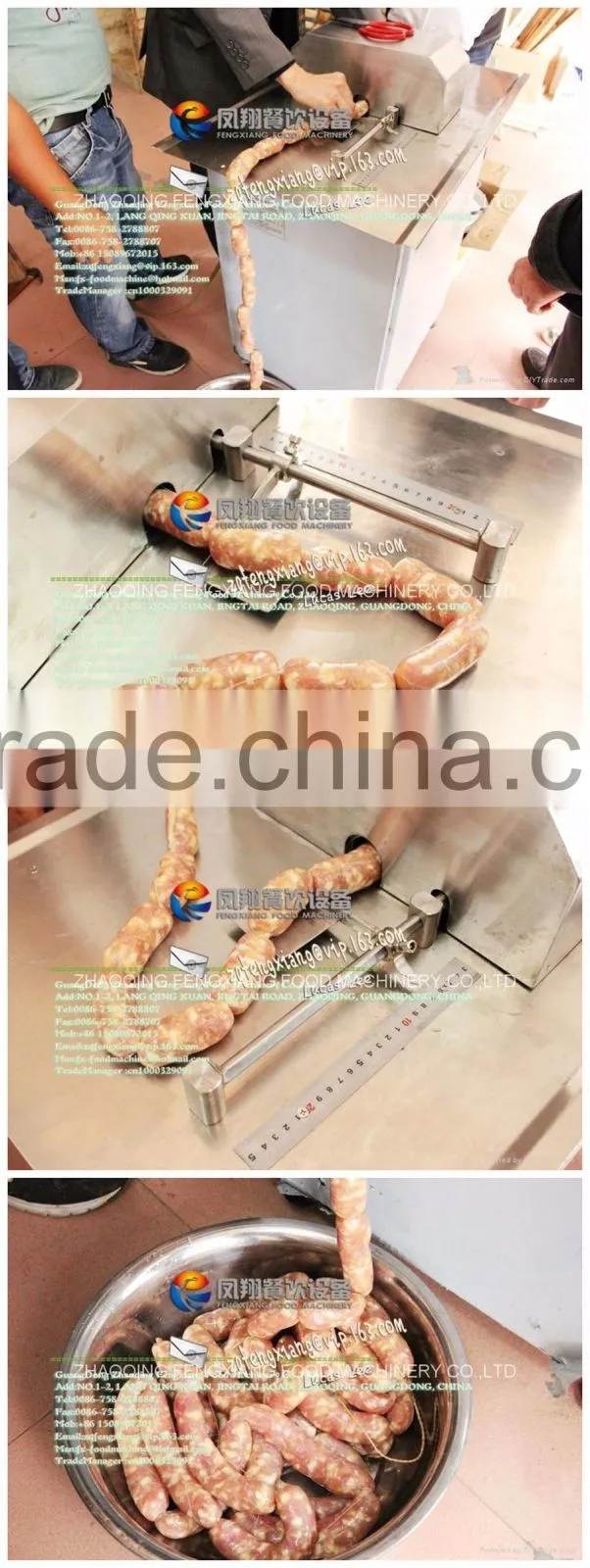 Industrial Pneumatic Beef Chicken Sausage Tying Machine